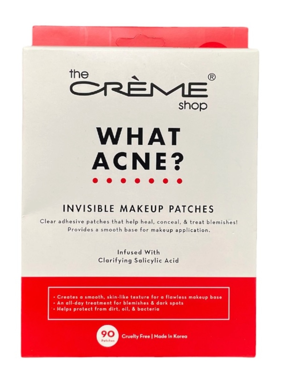 The Crème Shop What Acne? Invisible Makeup Acne Healing Treatment Patches 90ct